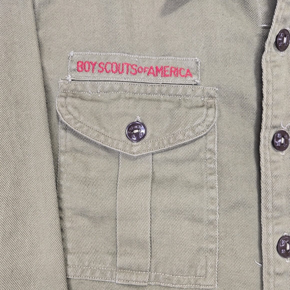 Vintage 1950's Boy‎ Scouts Of America Sanforized Uniform Green Shirt Pants Hat - Picture 5 of 15
